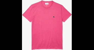 Lacoste T-shirt met Ronde Hals Pink Maat XL