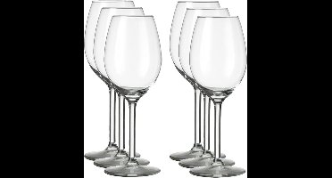 Royal Leerdam Wijnglazen Esprit - 12x stuks - witte/rode wijn - 250 ml - Wijn drinken - glas