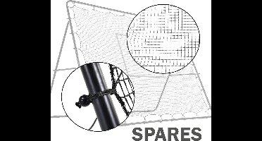 Precision rebounder net Pro Jumbo - reserveonderdeel zwart.