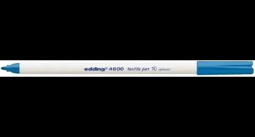 Textielmarker edding 4600 rond 1mm lichtblauw | 10 stuks