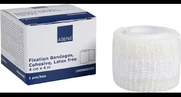Abena Zelfklevend Verband - 1 Rol Verband - 4 cm x 4 m - Latexvrij Wondverband