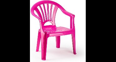 Plasticforte Stoeltjes voor kinderen - 1x - roze - 50 cm - voor binnen en buiten - kunststof