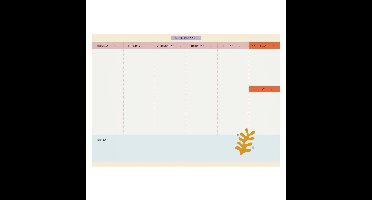 Lannoo Graphics - Weekly Planner 2024 - Planner 2024 - Notepad - PAPIER DÉCOUPÉ - Leaf - Engels Talig - A4