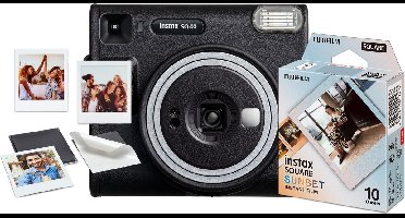 Fujifilm instax SQUARE SQ40 Bundel - Instant camera + 1 x 10 stuks sunset film & magneten