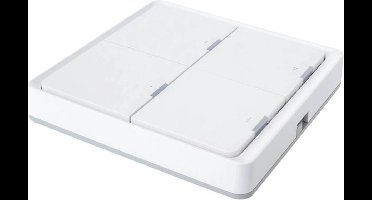 Slimme Zigbee schakelaar met 4 knoppen draadloos - Slimme schakelaar - Smart Switch - Werkt met Smart Life app - Wit