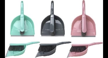 Stoffer en blik kunststof