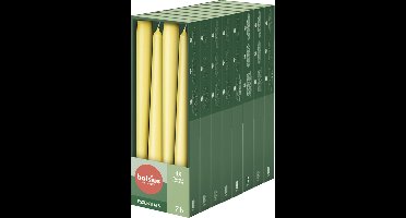 Bolsius - Gladde Dinerkaarsen - 24,5 cm - 32 stuks - Geel - Paasdecoratie