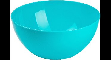 Plasticforte Serveerschaal/saladeschaal - D23 x H10 cm - kunststof - blauw - 3000 ml