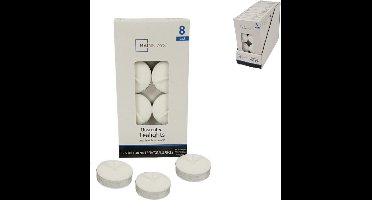 Mainstays - Theelichten - wit 8 stuks