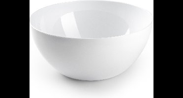 Plasticforte Serveerschaal/saladeschaal - D28 x H14 cm - kunststof - wit - 4500 ml