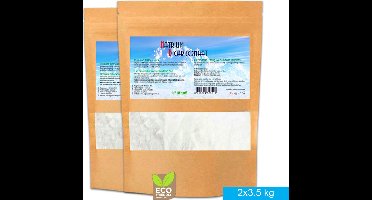 SoLMAG Natriumbicarbonaat - 7 kg (2x3,5 kg) Voordeel Set - Baking Soda - Zuiveringszout - Allesreiniger – Geurverwijderaar - Bakpoeder - Baking Powder - Bicarbonaat - Bicarbonate - Schoonmaaksoda - Food Grade kwaliteit