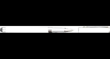 Scanpart stylus pen met balpen - Geschikt voor smartphones en tablet - Samsung - Android - Wit - Universeel
