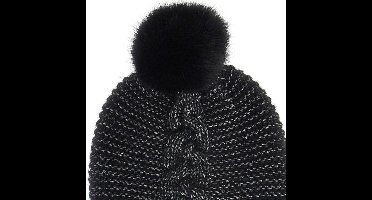 Guess Beanie Mutsen Dames - Zwart - Maat L