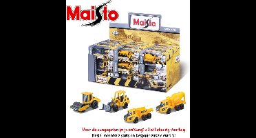 Volvo Die-Cast werkvoertuigen 7 cm groot - 1 exemplaar - Metaal - Spaar ze allemaal - Maisto