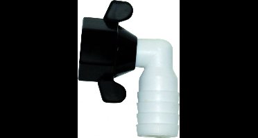 Shurflo Aansluitnippel gebogen, slangaansluiting 10mm