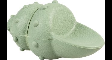 Duvoplus - Speelgoed Voor Dieren - Hond - Eco Rubber Schelp Snackdispenser 7,5x7,5x14,5cm Groen - 1st