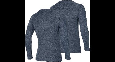 Heatkeeper - Thermoshirt heren - Antraciet - XL - 2-Stuks - Thermokleding heren