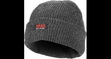 Heatkeeper - Thermo Muts chenille dames - Donker Grijs - One Size- 1-Stuk- Muts dames winter