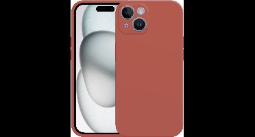 Just in Case hoesje geschikt voor iPhone 15 Hoesje - Color Backcover - Rood
