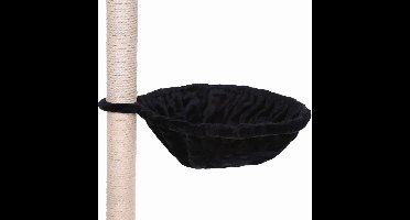 Ligbak voor krabpalen 40 cm diameter, 15 cm diepte zwart