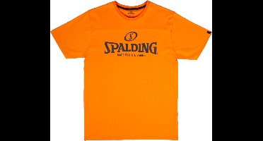 Spalding Essential Logo T-Shirt Kinderen - Oranje | Maat: 152