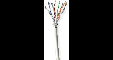 Nedis Netwerk Kabel Rol - CAT7 - Solid - S/FTP - Koper - 100.0 m - Binnenshuis - Rond - LSZH - Grijs - Gift Box