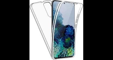 LuxeBass Hoesje geschikt voor Samsung Galaxy S20 Plus - Dubbelzijdig Siliconen hoesje - 2 in 1 (360 graden) - telefoonhoes - gsm hoes - telefoonhoesje