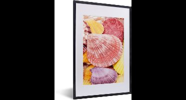 PosterMonkey - Poster - Fotolijst - Kamer decoratie - Schelpen - Poster in lijst - Poster met frame - Muurdecoratie - Geel - Zeester - 40x60 cm - Kader - Posterlijst - Foto in lijst