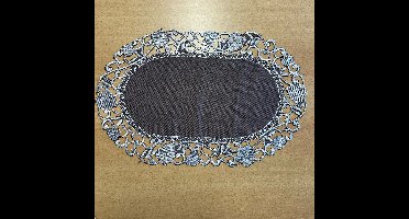 Tafelloper - Linnenlook Bruin met blaadjes - Loper 45 cm