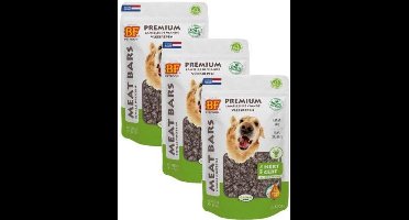 3x100 gr Biofood meat bars hert hondensnack