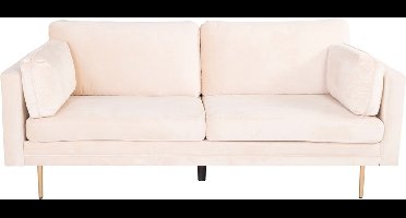 Boom bank 3 persoons velours beige.