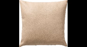 Dutch Decor JARED - sierkussen 45x45 cm - stoere leerlook - effen kleur - Irish Cream - beige - Inclusief binnenkussen - Luxe kussens voor woonkamer & bank