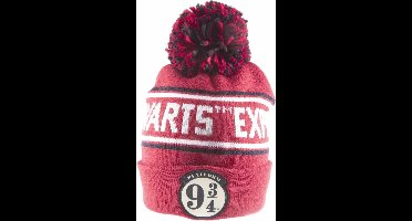 Harry Potter - Platform Badge Pom pom beanie - Rood