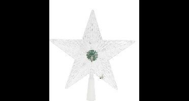 Gerimport Piek - ster - met gekleurd LED licht - knipperend - 21 cm - verlichte pieken