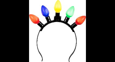 Boland party Verkleed diadeem/haarband - kerstlampjes - volwassenen - Carnaval