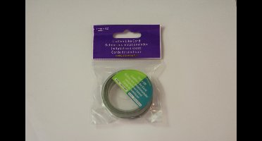 Imitatielerenkoord Olijfgroen 1mm x 5meter