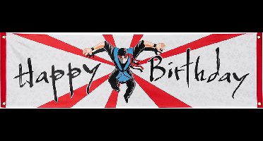 Boland - Polyester banner Ninja 'Happy birthday' - Superhelden - Superhelden