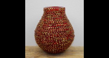 SENSE Waxine lichthouder - kaarshouder - theelichtenhouder rood - sfeerlicht - *** 2 STUKS ***