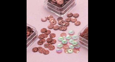 Trio Pailletten 6mm Bruin