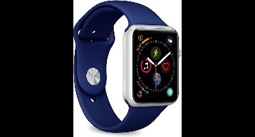 PURO ICON Apple Watch Band Marineblauw Silicone