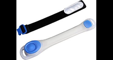 Hardloop verlichting voor arm en been - Blauw