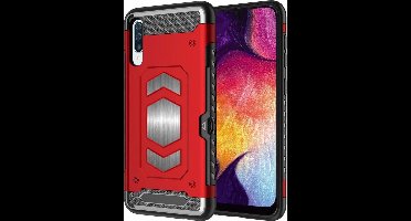 Luxe Armor Hoesje Geschikt Voor Samsung Galaxy A50s/A30s - Rood