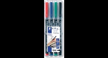 STAEDTLER Lumocolor permanent universele pen B 314 - Box 4 kleuren