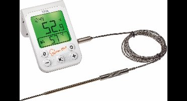 TFA Dostmann 14.1510.02 Barbecuethermometer Bewaking van kerntemperatuur, Kabelsensor Braden, Grillen, Langzaam garen