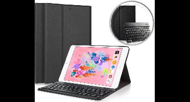 Hoes met Toetsenbord geschikt voor iPad 2018 9.7 inch - Book Case Cover Zwart
