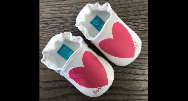 Lief Lifestyle BabySlofjes Wit/Roze - Maat 19