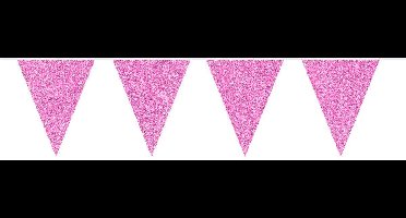 Folat - Vlaggenlijn Glitter Magenta 6mtr