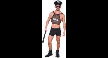 Karnival Costumes Ondeugende Politie Agent Kostuum Heren Pride Foute Party Carnaval Verkleedkleren Volwassenen Regenboog Gay Pride LHBTI - Polyester - Maat L