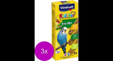 Vitakraft Parkiet Kracker 3 stuks - Vogelsnack - 3 x Kiwi&Vijg&Banaan