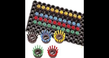 Inzetborstel Ringmat Blauw - 10 Stuks